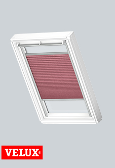 Flying Pleated, 1279 Claret Red - VELUX Loft Blind